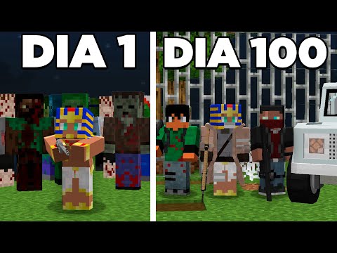 SOBREVIVI 100 DIAS NO APOCALIPSE ZUMBI do MINECRAFT - O FILME