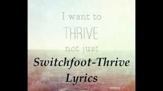 Switchfoot-Thrive Lyrics