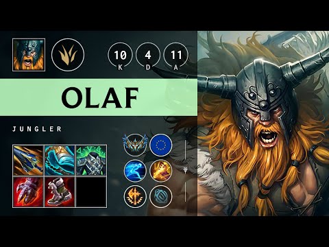 Olaf Jungle vs Poppy - EUW Challenger Patch 25.14