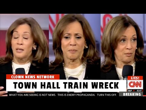  Kamala's CNN Town Hall Train Wreck! Even Democrat Pundits Admit She's in Big Trouble 