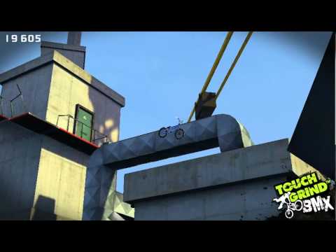 Skyline | Do a 360 spin from the ventilation shaft after the helicopter pad! - Touchgrind BMX