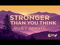 Stronger Than You Think Ruby Amanfu Lyrics Video Motivational