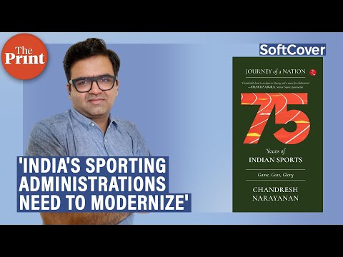 Chandresh Narayanan, author of '75 Years of Indian Sports' on ThePrint's SoftCover