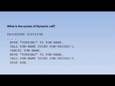 COBOL Interview questions and answers