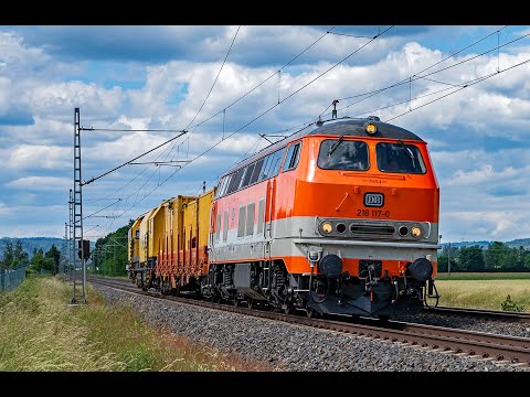 Citybahn, WFL Ersatzzug, 218 418 Touristik, TXL, Gff 110+Sonderzug, LEG uvm. auf der Frankenwaldbahn