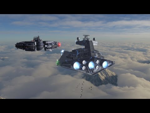Star Destroyer VS Lucrehulk - Star Wars Empire At War Remake
