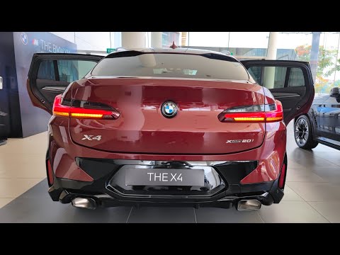 2023 BMW X4 XDrive 20i M Sport Piemont Red Luxury SUV First Look! In-depth Walkaround