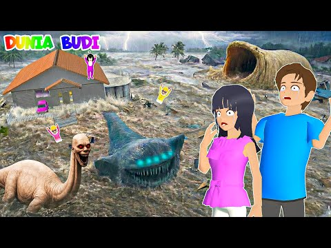Yuta Mio Panik Kota Sakura BANJIR BESAR😱 Sampai Muncul Monster Laut GIGAS Bloop, Megalodon, EL maja