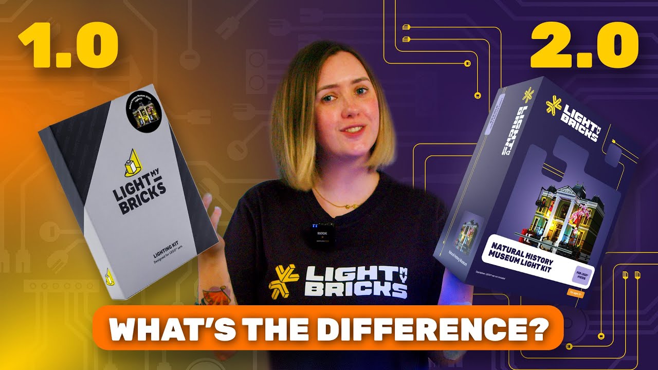 What's the difference between Light My Bricks 1.0 and 2.0?