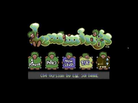 Lemmings - C64 Commodore 64 game playthrough with commentary