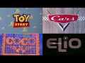 Pixar Animation Studios Title Cards 1995 2025 Including Elio