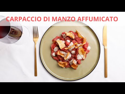 Carpaccio di Manzo Affumicato - Antipasti Gourmet - ChefDeg - Saporie
