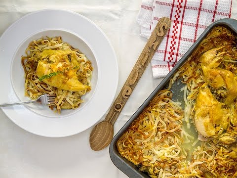 Jufka Dibre me Pule - Dibra’s Jufka with Chicken