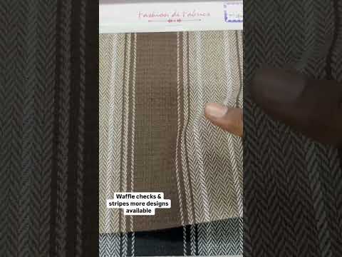 YARN DYED WAFFLE CHECKS SHIRTING FABRICS
