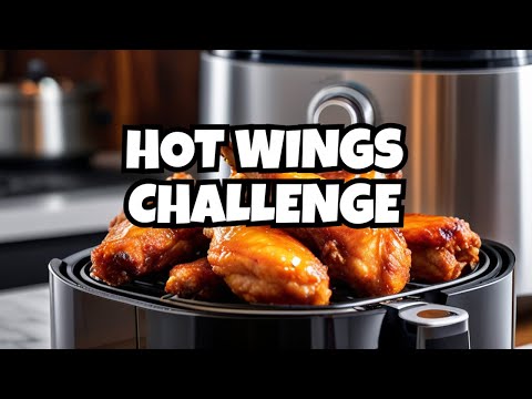 Samsung Range Air Fryer Option First Try with Chicken Wings and Hot Sauce