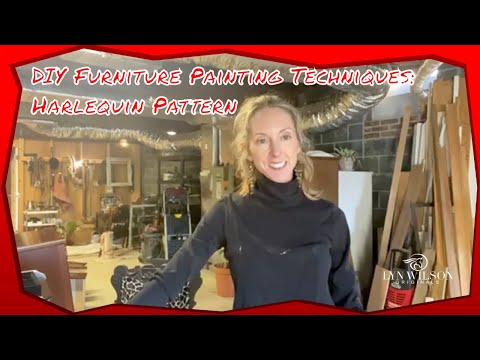 Painting Furniture Techniques: Step by Step How to Paint a Harlequin Pattern with Chalk Paint