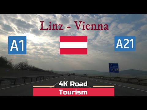 Driving Austria: A1 & A21 Linz - Vienna - 4k motorway drive through Lower and Upper Austria