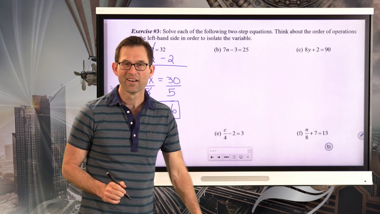 N-Gen Math 7.Unit 6.Lesson 2.Two-Step Equations