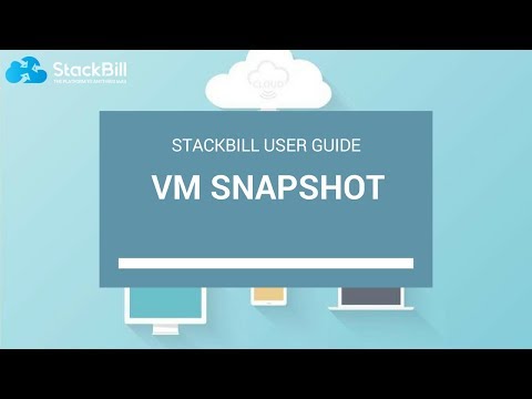 StackBill Cloud Management Portal - How to do a VM snapshot on Stackbill