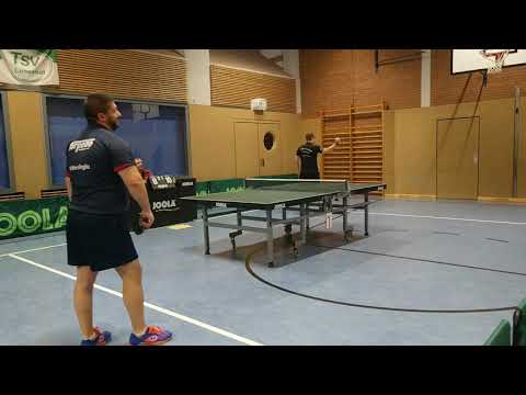 Matti von Harten - mit Rückhand Topspin zum Satzgewinn!