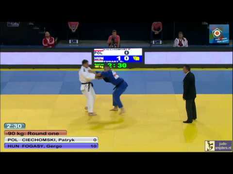 Judo 2014 European Championships Montpellier: Ciechomski (POL) - Fogasy (HUN) [-90kg]