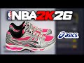 NBA 2K26 Shoe Creator Pink Glow ASICS Gel Kayano 14 Tutorial How To Make ASICS In NBA 2K26