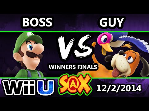 S@X - Boss (Luigi) Vs. Guy (Duck Hunt) SSB4 Winners Finals - Smash For Wii U