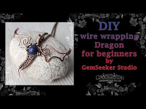 Let's make a gift together. DIY. Make a very simple Dragon for beginners. 10 minute jewelry.