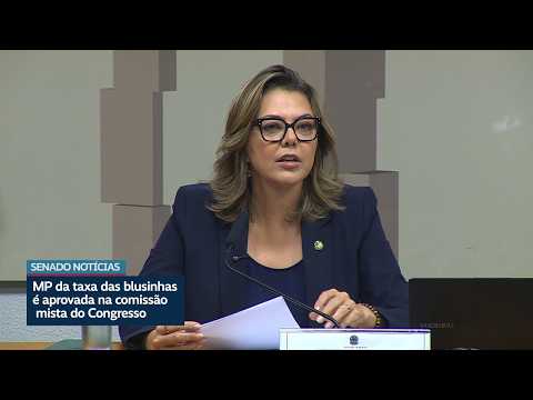 Comissão mista aprova medida provisória que zera a 'taxa das blusinhas'