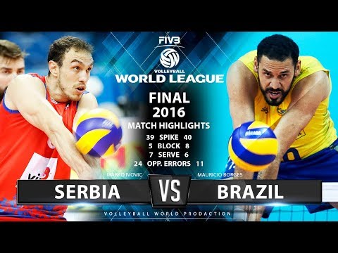 Serbia vs Brazil | Final 2017 FIVB Volleyball World League | Match Highlights