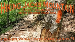 Hiking Jacks Mountain via the 1000 Steps on the Standing Stone Trail - PA State Game Lands 71