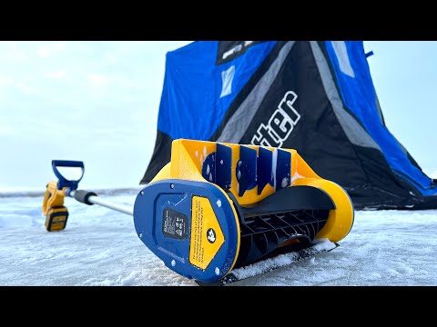 20v Snow Blower For Ice Fishing! LAZY But Effective!! MELLIF Left Handed Tools