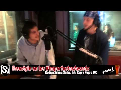 Kódigo, Manu Sinka, Inti Rap y Negro MC en Simplemente Imperfectos - #ImperfectosAwards - Parte 1