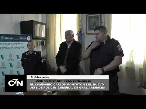 EL COMISARIO CARLOS MONTOTO ES EL NUEVO JEFE DE POLICÍA DE SEGURIDAD COMUNAL DE GRAL ARENALES