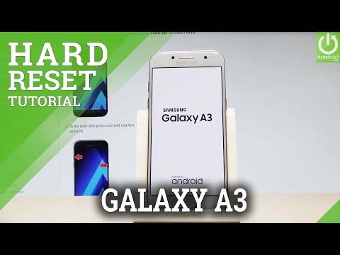 How to Factory Reset SAMSUNG Galaxy A3 (2017) - Delete Data / Restore |HardReset.Info