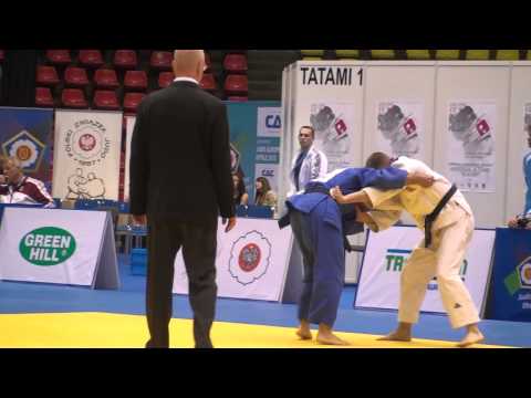 Judo Veterans EM 2012 Opole M4-60kg Favier(FRA) - Slowiak(AUT)