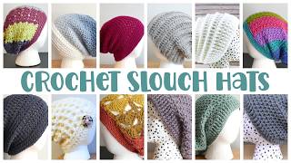 12 Gorgeous Crochet Slouch Hats (Quick and EASY!)