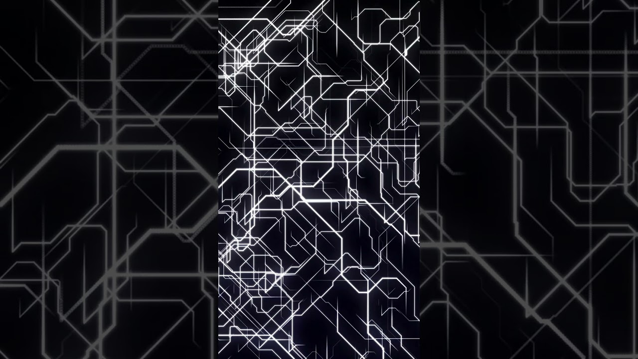 White Cyberpunk Data Flow 4K Loop 🌐 #DigitalBackdrop