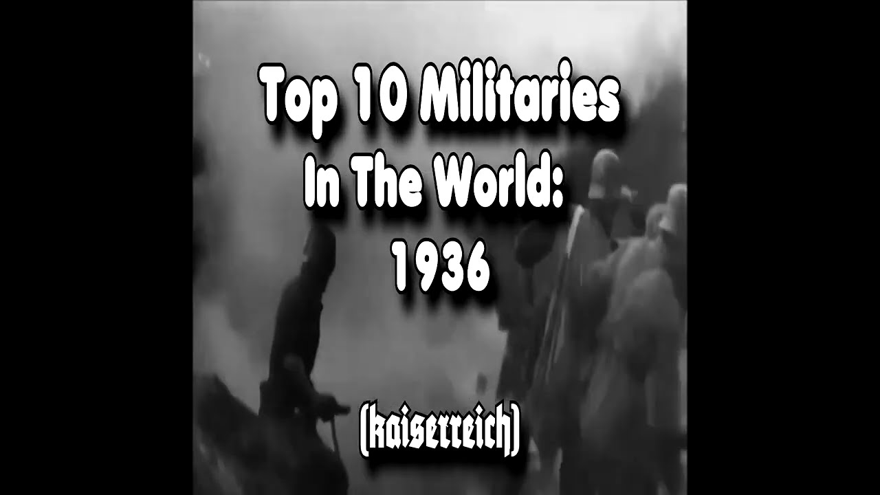 Top 10 Militaries in 1936 #kaiserreich