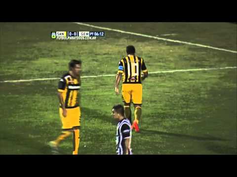 Lo tuvo el local. Santamarina 0 - Gimnasia (M) 0. Fecha 4. B Nacional 2015. FPT.