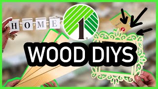 🏃‍♀️ RUN to Dollar Tree and GRAB Crafter Square Wood Items for these HIGH End DIY Crafts!