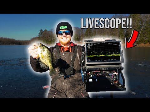 How To Use Garmin LIVESCOPE Ice Fishing (The Ultimate Set-up!)