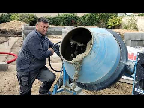 CEMENT MIXER. How is it working? Ep 4 (Bétonnière) #construction #france #bétonnière #video