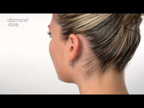 H4460 - CLUSTER EARRINGS 0.50CT DIAMOND 9K WHITE GOLD