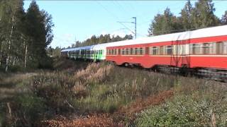 preview picture of video '30.08.2011 16:30 test drive train V11941 passes Alppila, Oulu'