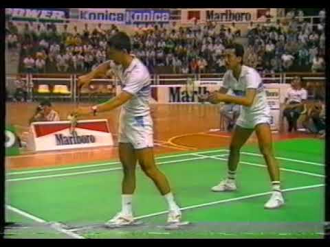 1988 Malaysian Open Badminton Final  Li Yong Bo and Tian Bing Yi vs Razif and Jailani Sidek