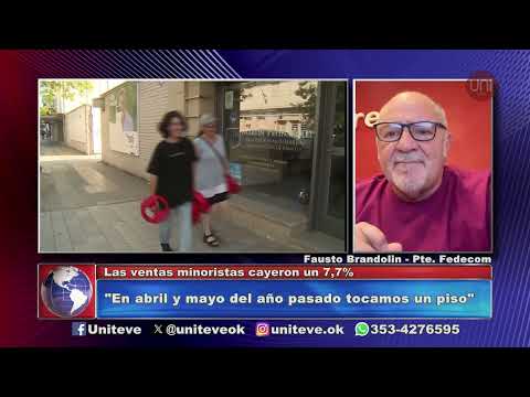 Las ventas minoristas cayeron un 7,7%