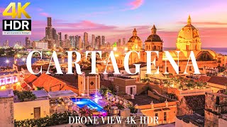 Cartagena, Colombia 4K drone view 🇨🇴 Flying Over Cartagena | Relaxation film with calming music