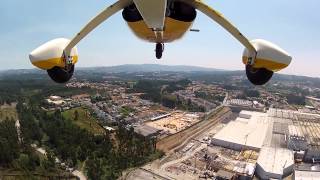 preview picture of video 'Flight over Continental (Lousado) in Autogyro'