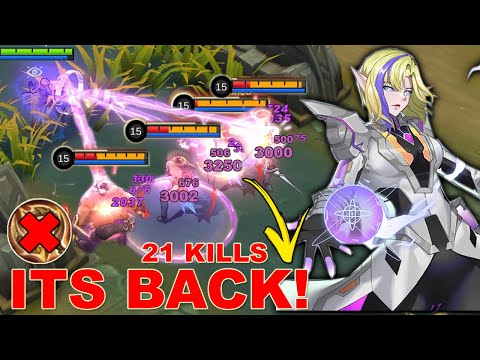 EUDORA PHOBIA IS BACK! 21 KILLS + DOUBLE MANIAC | META COMEBACK | MLBB